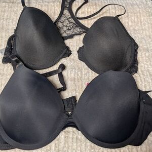 Classic Black Women's Push-Up Bras - Comfort & Lift